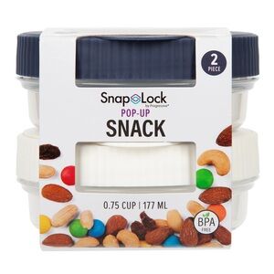 NWOT SnapLock 2pk Snack Containers